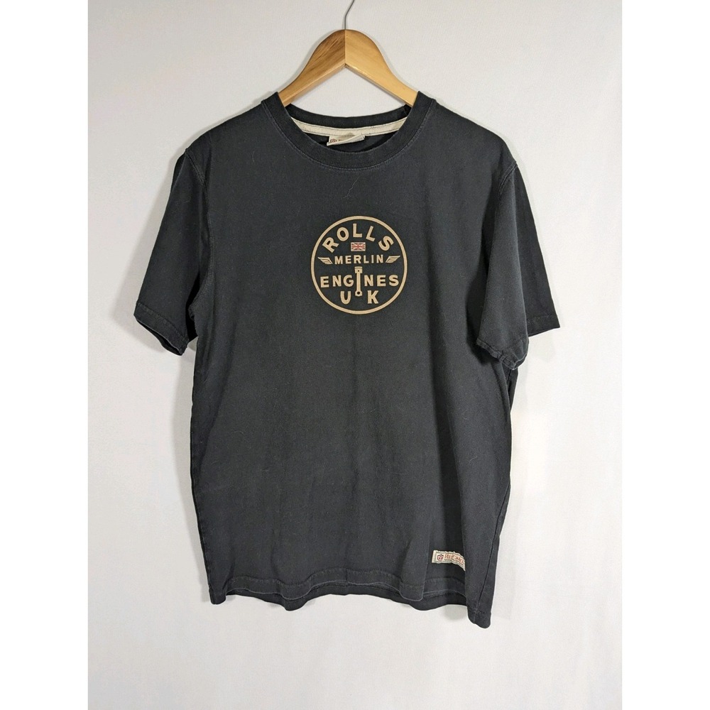 Red Canoe Rolls Royce Merlin T-Shirt - Black Medium